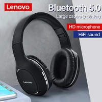 lenovo hd300 wireless headphones bluetooth 5 0 hifi sound quality headset noise reduction stereo gaming earphones for mobile pc