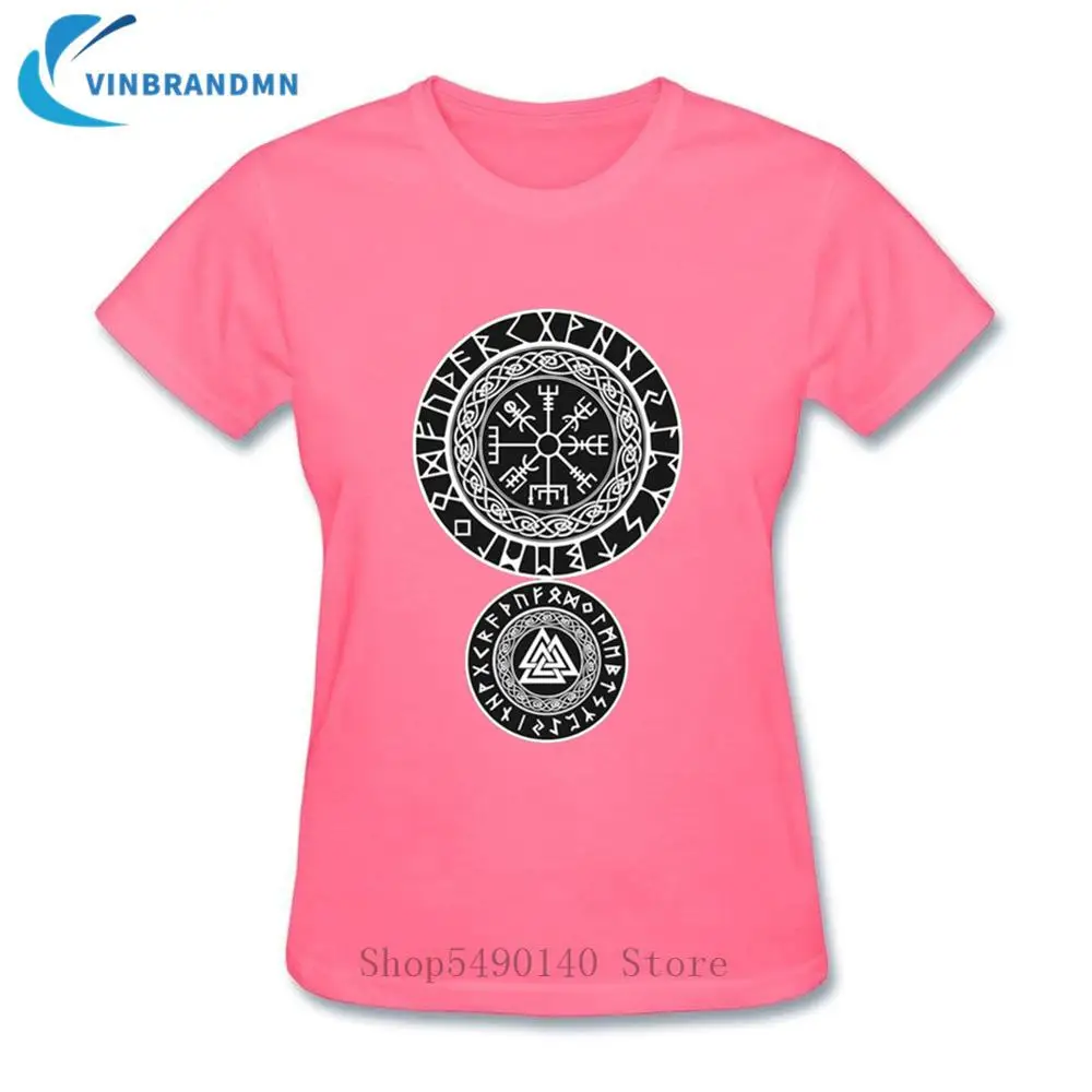 Женская Винтажная Футболка Vegvisir стильная футболка в стиле ретро с символикой