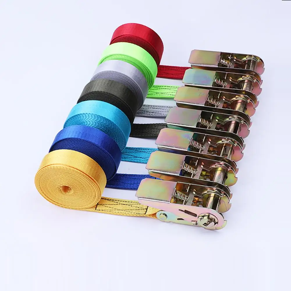 Ремень с металлической пряжкой 4 м прочный ремень храповым механизмом для