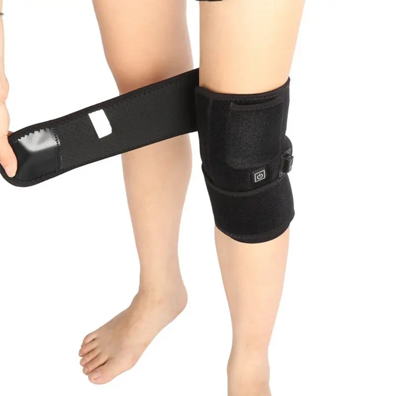 Heated Knee Brace Wrap With USB Electric Heating Pad Rechargeable Protector For Arthritis Pain | Спорт и развлечения