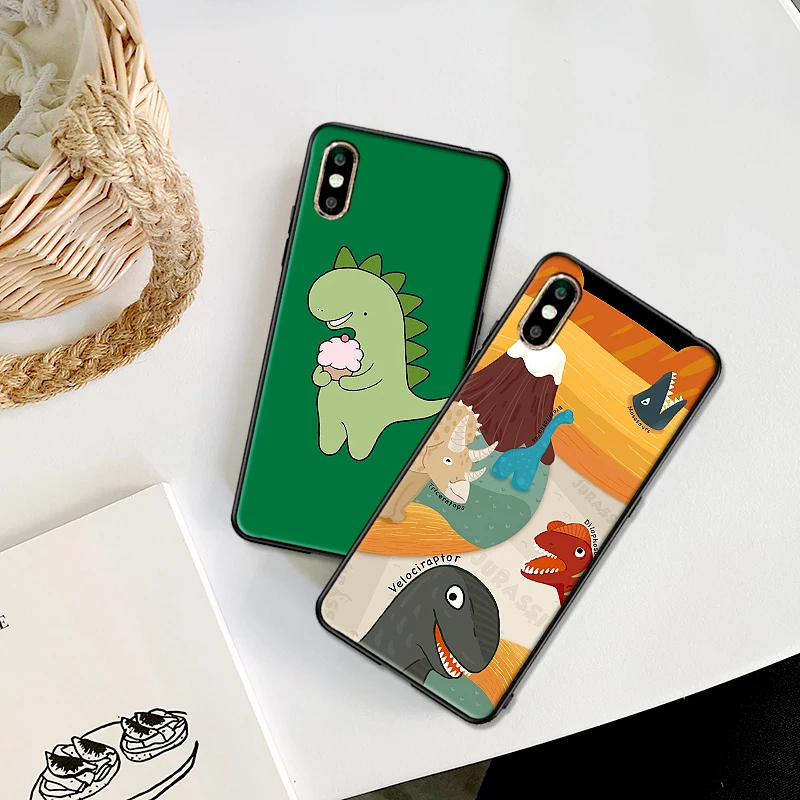 Soft TPU Silicone FOR Xiaomi mi 8 A2 LITE MI 6X MIX 2S 3 F1 9 CC9E CC9 SE 9T A3 PRO New Dinosaurs | Мобильные телефоны и
