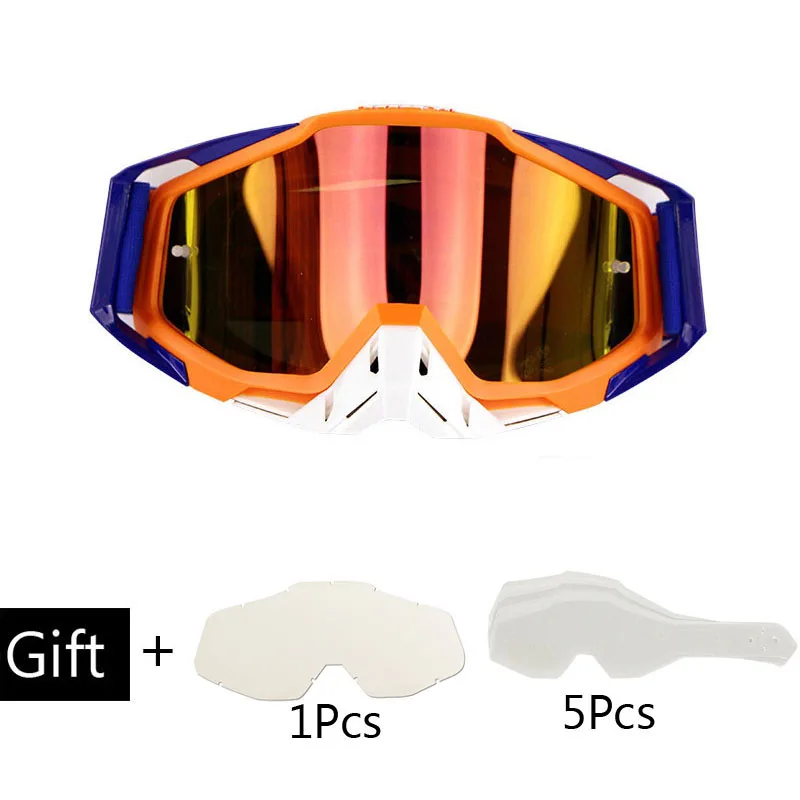 

100% Gafas Motocross Goggles Glasses MX Off Road Dirt Bike Motorcycle Helmets Goggles Ski Sport Glasses Masque Moto Glasses Sets