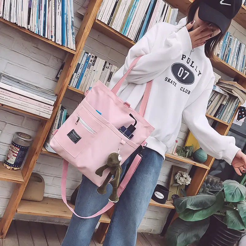 Cute shoulder bags Women pink School Bags for students Casual Backpacks for kids black handbags teenager book bags for girls