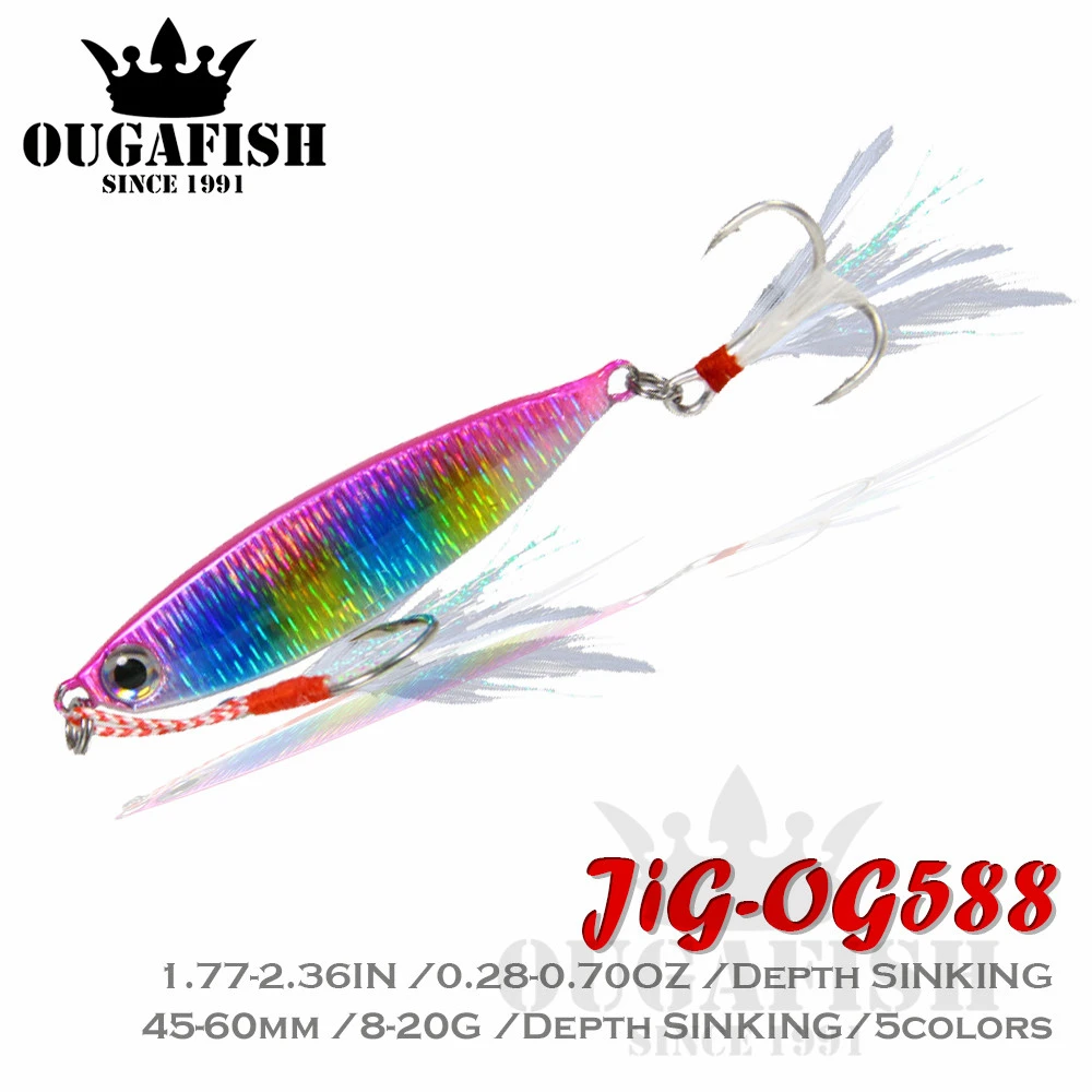 

Metal Jig Fishing Lure Weights 8-20g Bass Fishing Tackle Ephemera Trout Saltwater Lures Pesca Crappie Articulos De Pesca Bait