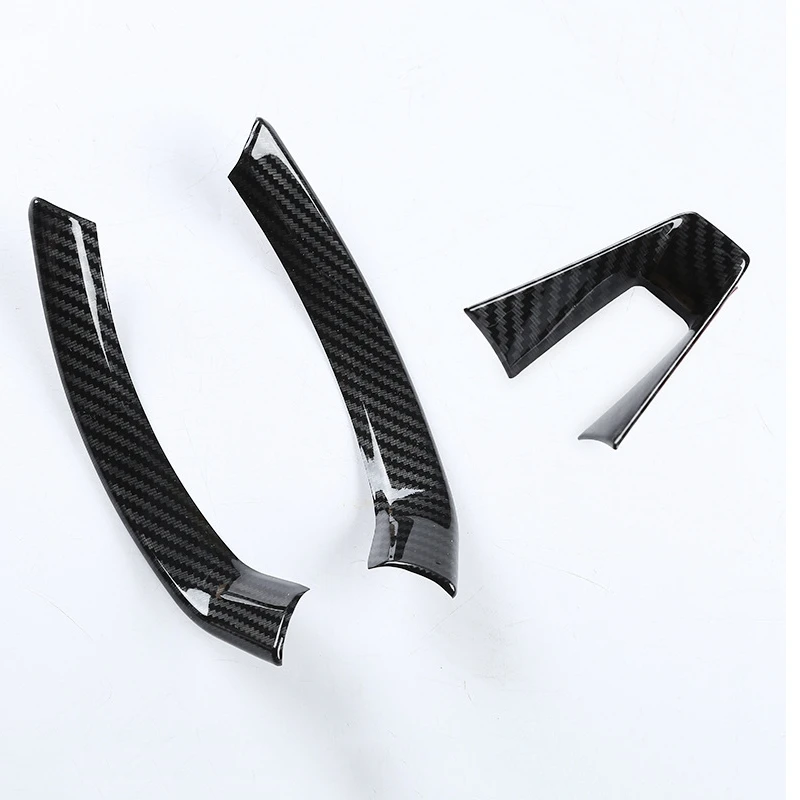 

Carbon Fiber Steering Wheel Decoration Cover Bright Strip for 2017 2018 2019 Alfa Romeo Giulia Stelvio Modification Accessorie