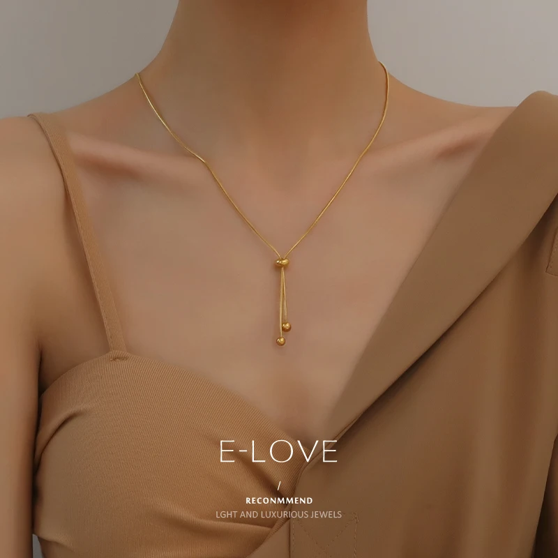 

Koren Vintage Necklace Extender Minimalism Aesthetic Fashion Necklace Women Gothic Streetwear Chain Collier Femme Jewelry BY50XL