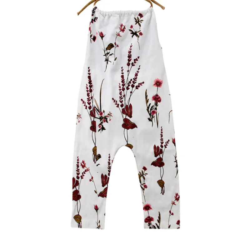 Детский летний цветочный комбинезон для маленьких девочек|Ромперы| |