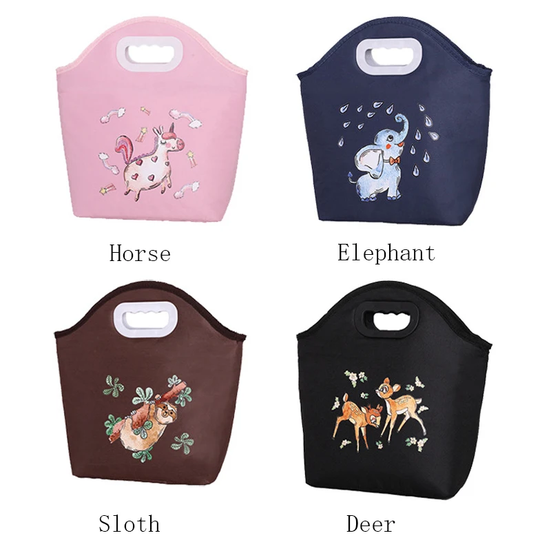 Сумка-холодильник BONAMIE Elephant с мультипликационными животными большая термальная