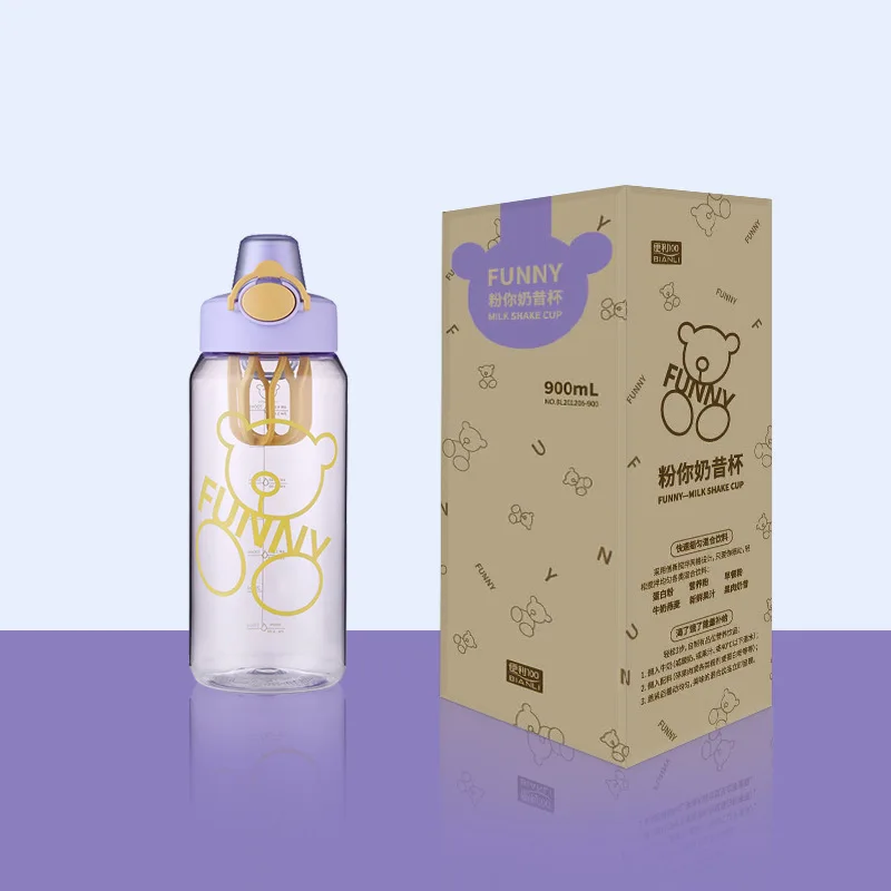 

Simple and creative net celebrity milkshake cups for men and women large-capacity personality cartoon style plastic cups