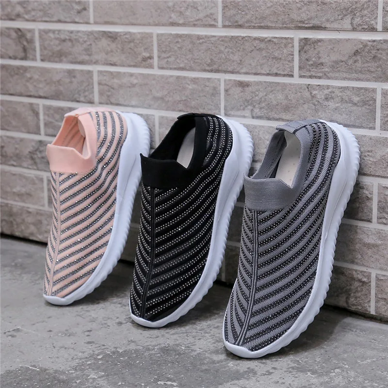 Женская трикотажная растягивающаяся женская обувь женские кроссовки прозрачные
