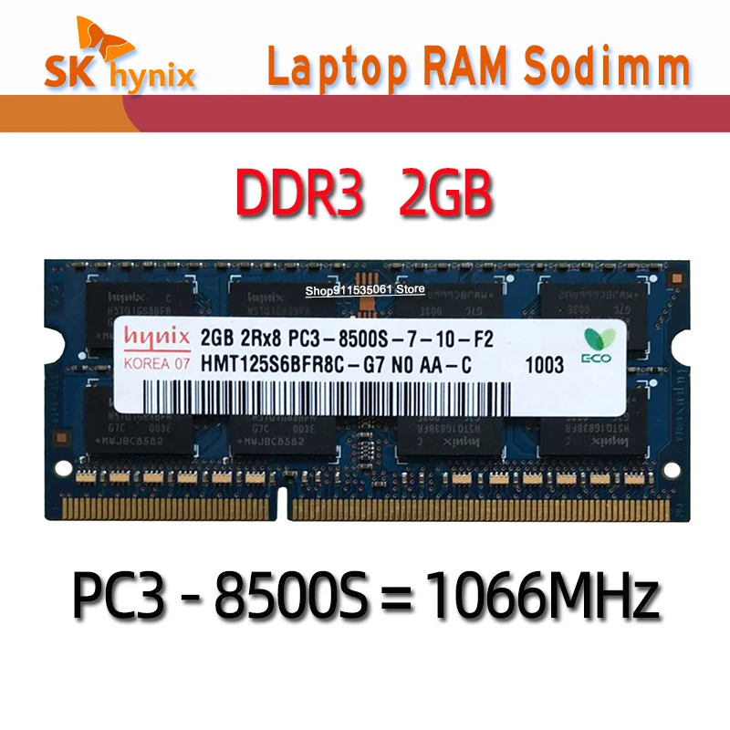 Sk hynix DDR3 ОЗУ 8 Гб 2RX8 PC3L-12800S 1600 МГц 1 35 V ноутбук с оперативной памятью 4 ГБ 10600S 2 8500S 1066