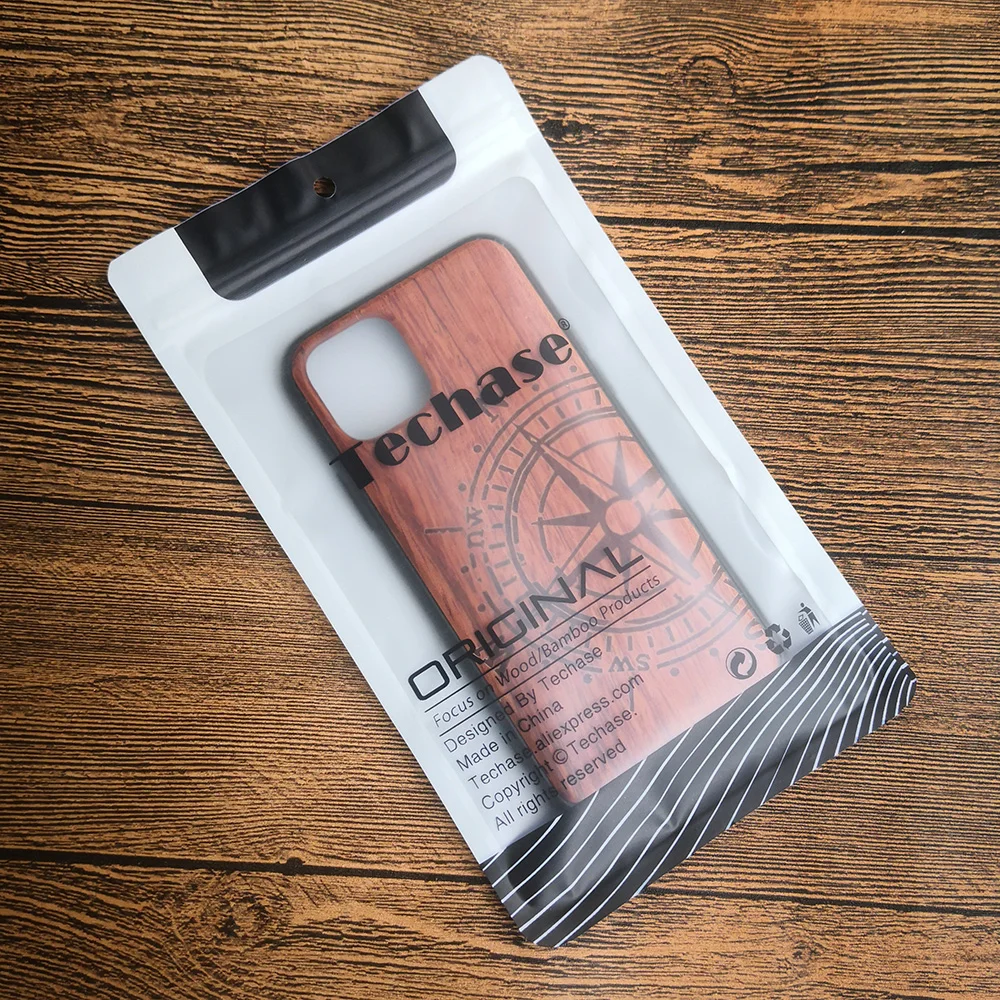 Techase Wood Case Protetive Back Cover For iPhone XR XS MAX TPU FIX Wooden 7 8 X Cases | Мобильные телефоны и аксессуары