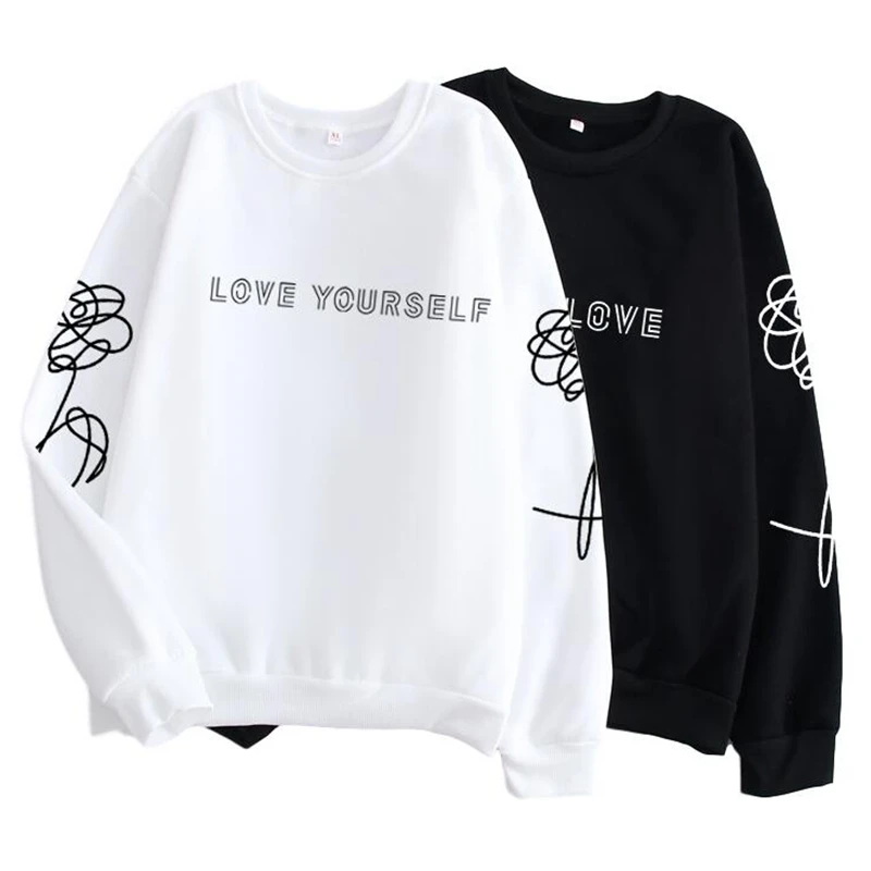 Kpop Harajuku стильная одежда Love yourself/поддельная Любовь K поп майка хипстер подарок