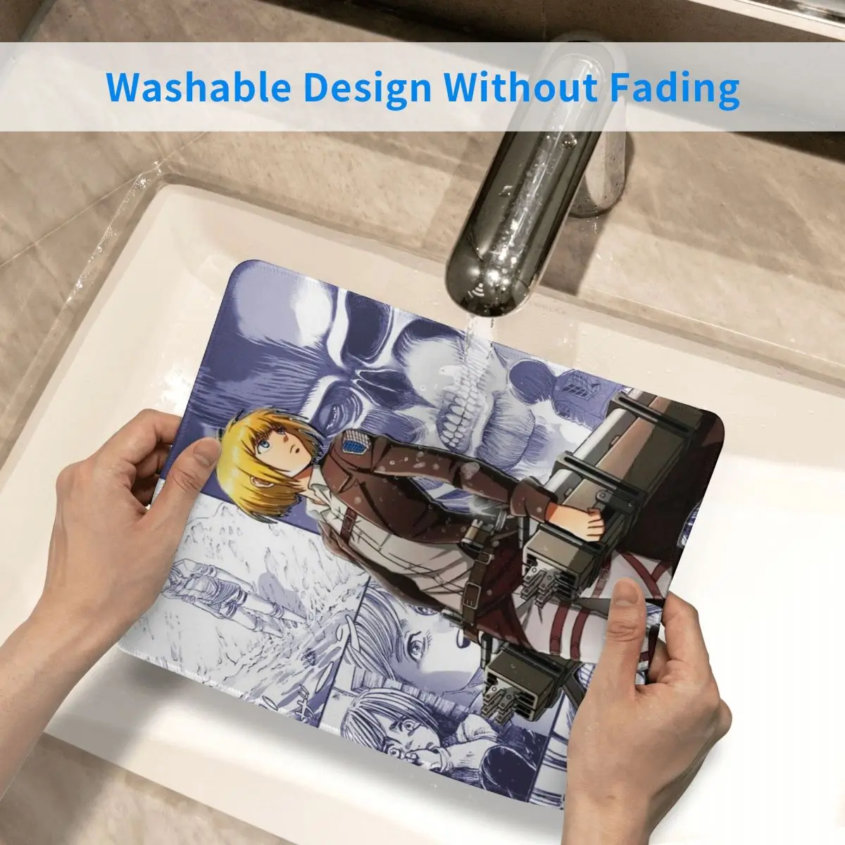 Игровой коврик для мыши Armin атака на Титанов настольные коврики из японского