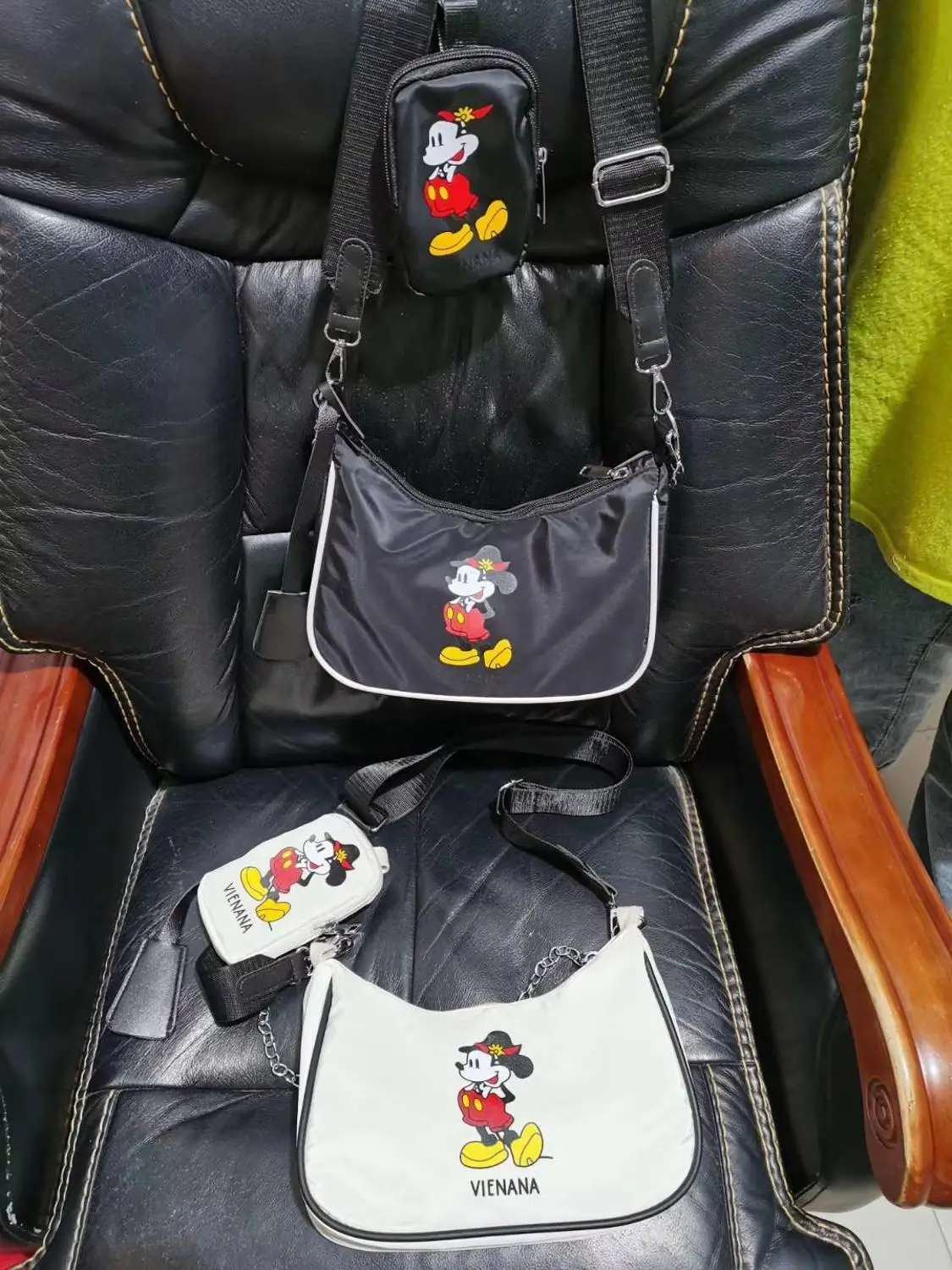 Сумка через плечо Disney с Микки мультяшная Женская и мужская сумка для тещи