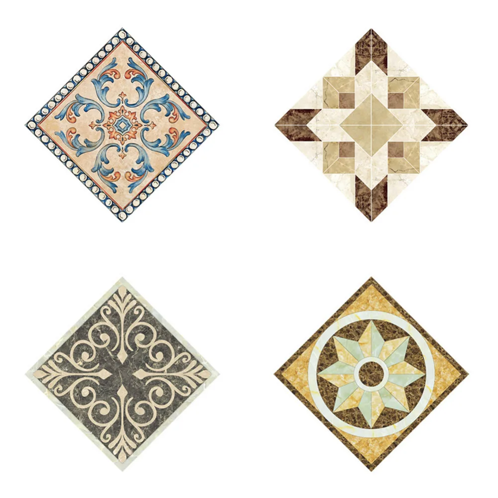 10 шт./компл. многоцветные фарфоровые плитки наклейки для ванной комнаты гостиной