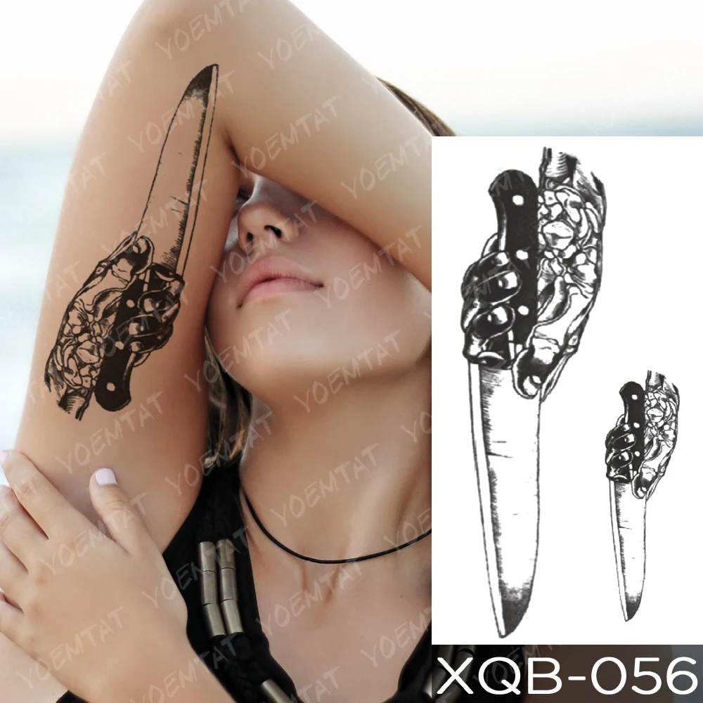 Водонепроницаемая временная татуировка наклейка Kurama Orochimaru Snake Flash Tattoos Old School Body Art Arm Fake Tatoo Women Men on.