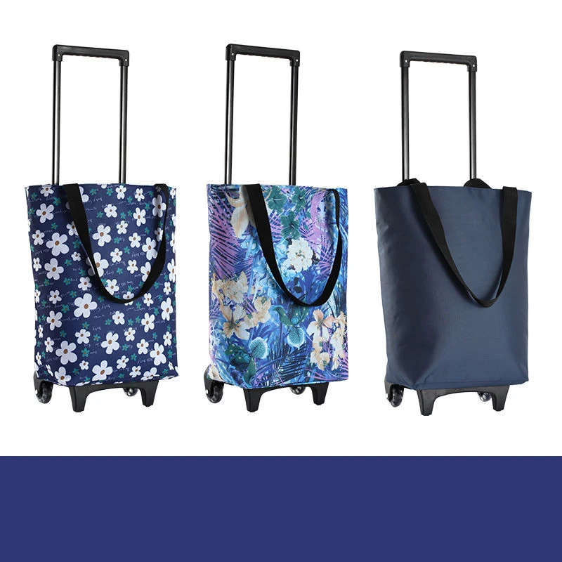 

Folding Shopping Bag Women's Big Pull Cart Shopping Bags For Organizer Portable Buy Vegetables Trolley Bags On Wheels The Market
