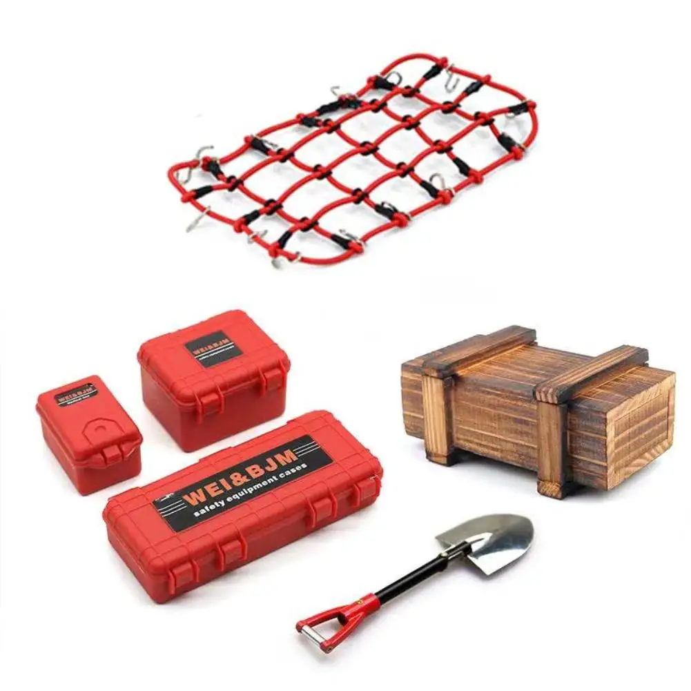

1 Set Luggage Net Shovel Kit for SCX10/D90 TRX4 SCX10 90046 90047 MST Jimny Decoration