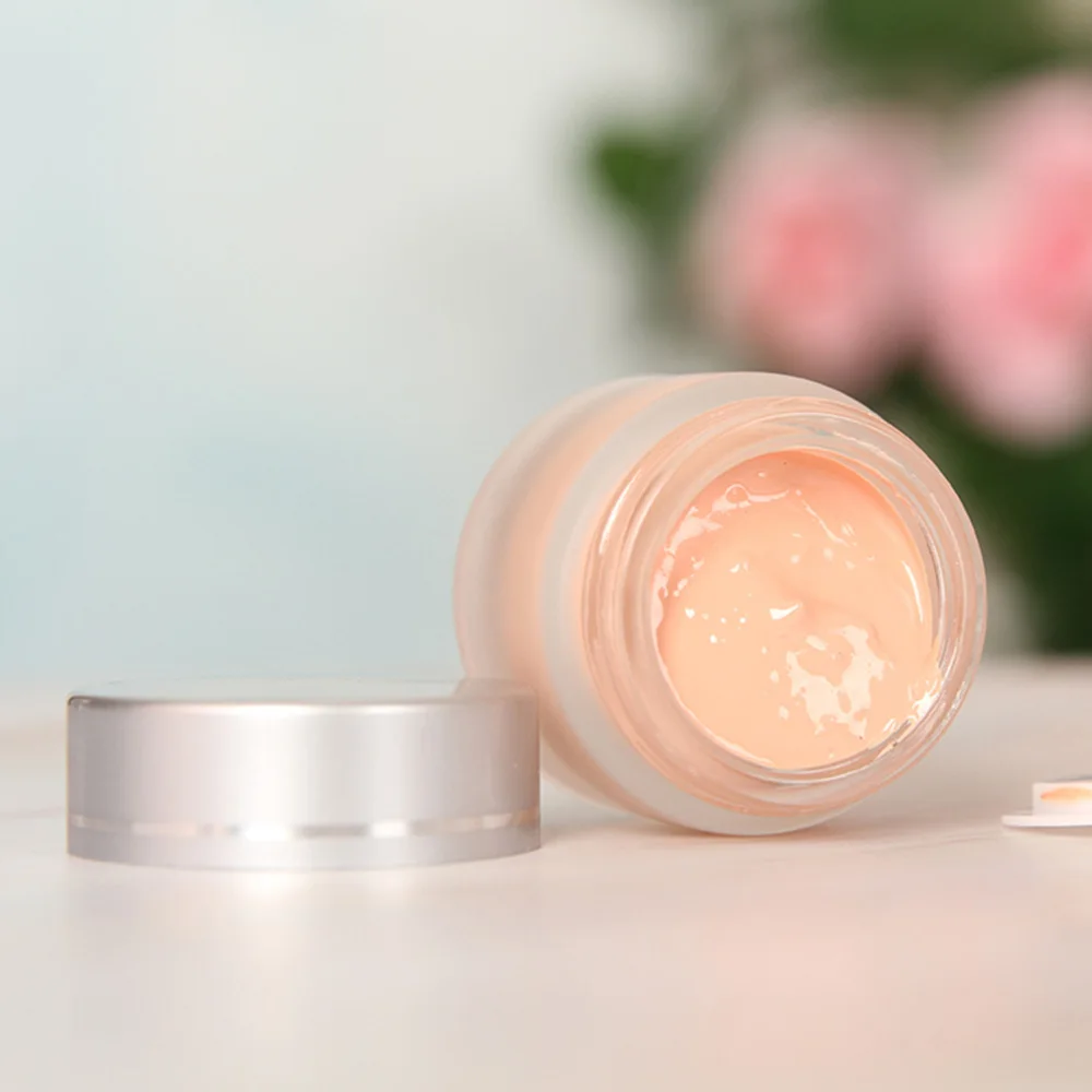 

10pcs 5g Sample Cream Container Portable Travel Sub-Bottle Dull Polish Cream Tin Empty Glass Container(Transparent)