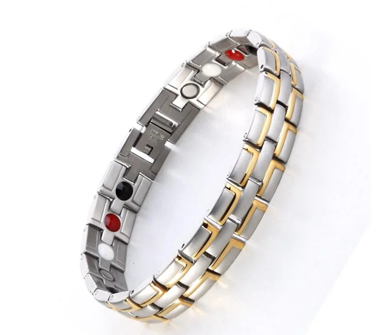 

Healing FIR Magnetic Titanium Bio Energy Bracelet For Men Women Blood Pressure Accessory Bracelets