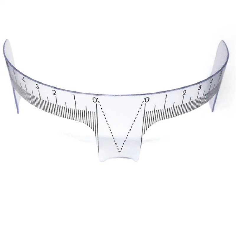 

1PC Reusable Semi Permanent Eyebrow Ruler Eye Brow Measure Tool Eyebrow Guide Ruler Microblading Calliper Stencil Makeup