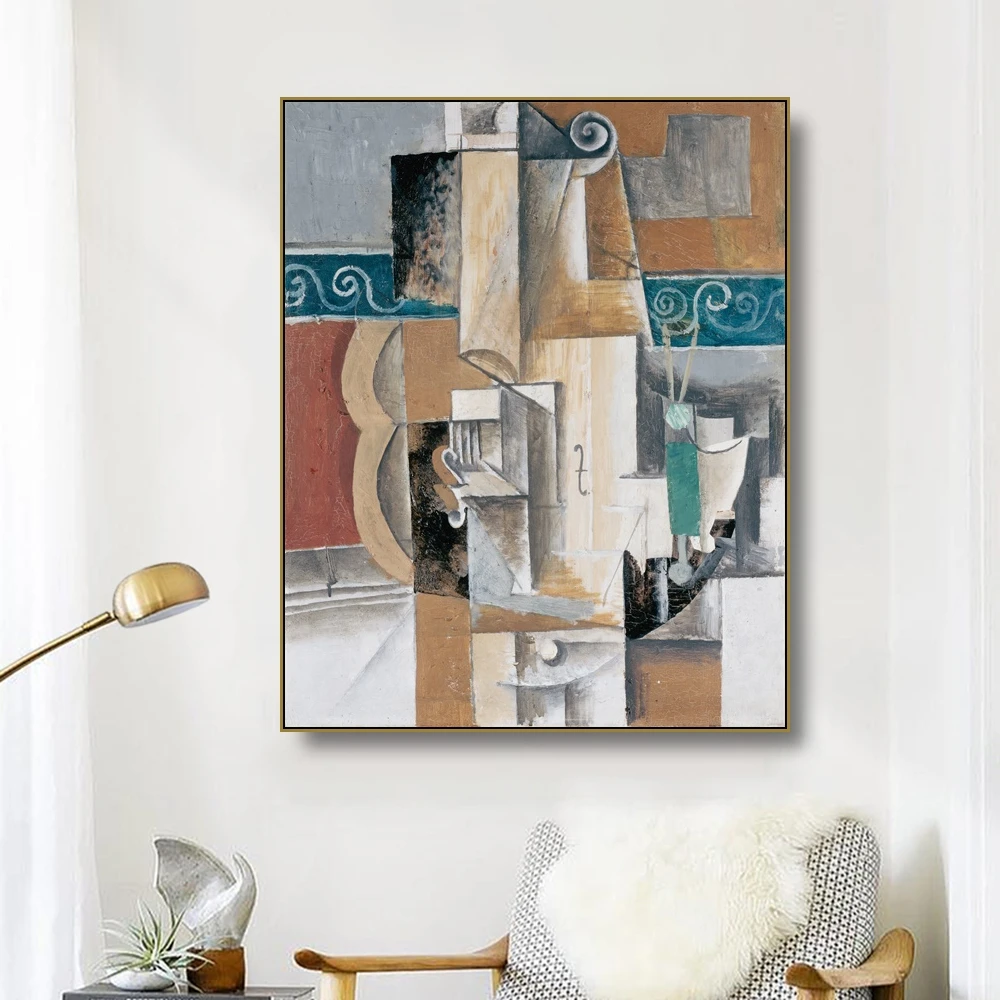 Картина маслом на холсте гитара и Скрипка|Рисование каллиграфия| |