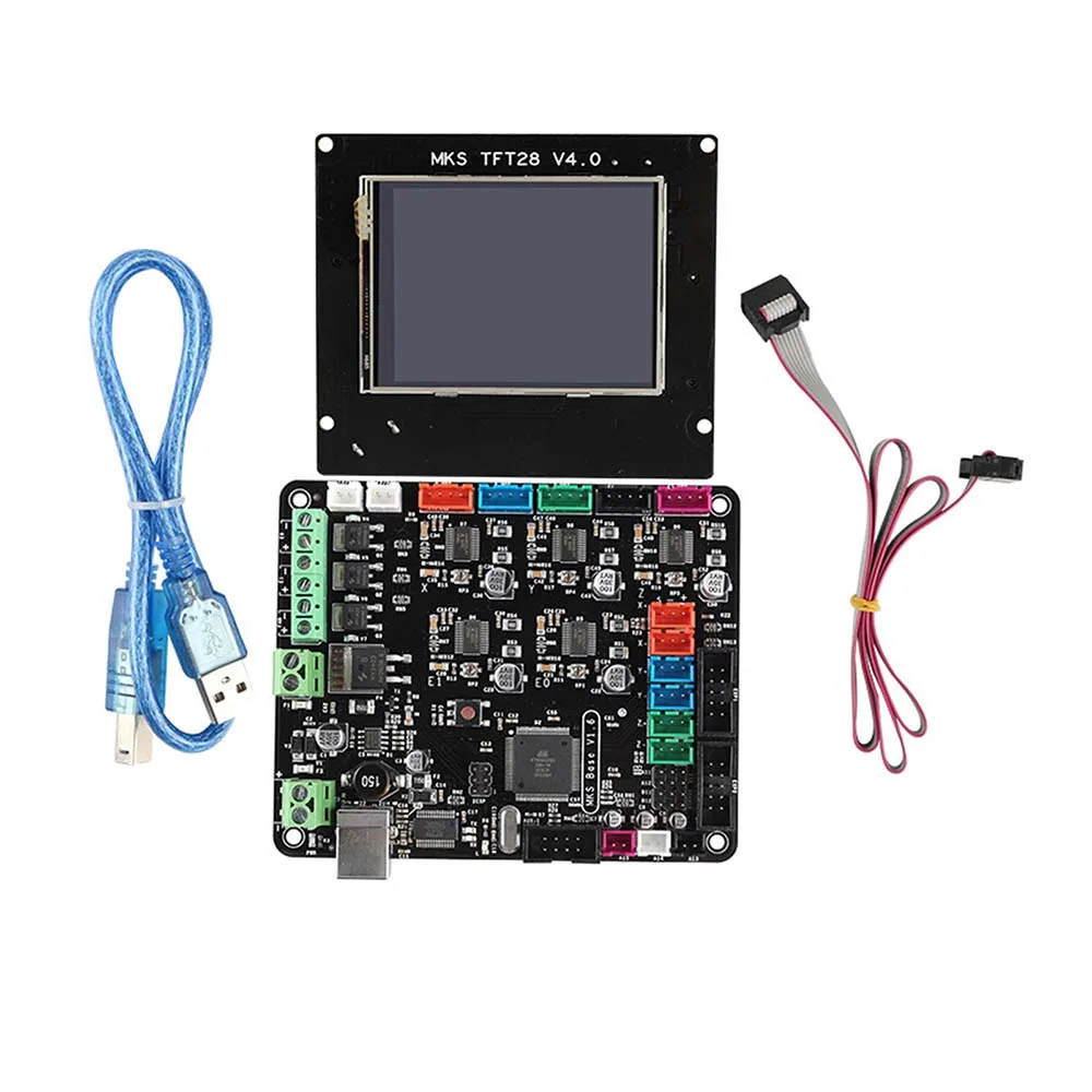 

Practical MKS BASE V1.6+MKS TFT28 Color Touch Screen Mega2560 for 3D Printer Motherboard Kits