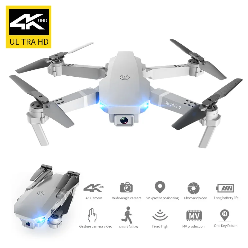 

2020 E68Pro Mini Drone 4K 1080P Wide Angle Camera Dron Wifi FPV Height Hold Mode RC Foldable Quadcopter Kids Gift Christmas Gift