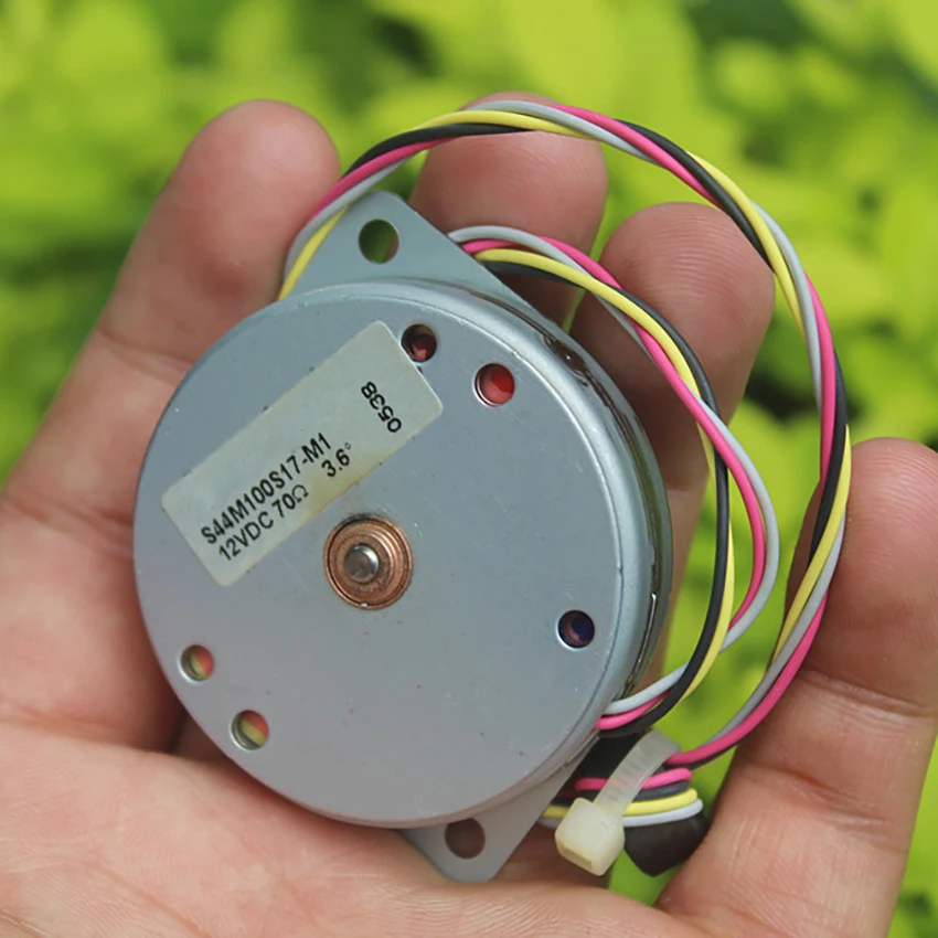 Ультратонкий шаговый двигатель DC 12 В 2-фазный 4-проводной 3 6 градусов мини-шаговый