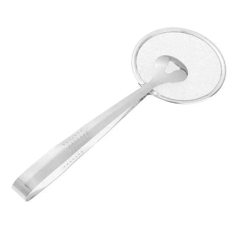Мульти-функциональный Еда фильтрующая ложка с зажимом сетки ложка-ситечко масло