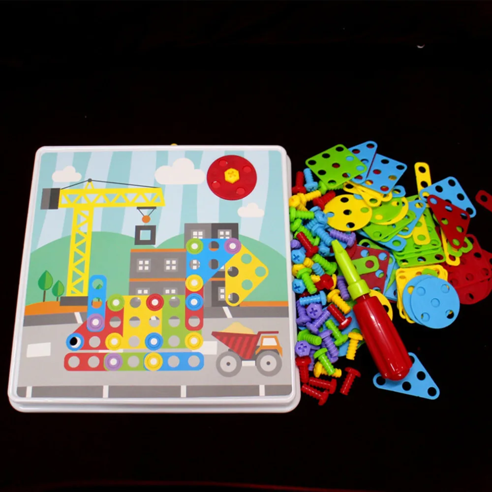 

Hand DIY jigsaw puzzle toy children early educational toys baby play junior tangram learning set juguetes 3D puzzles for kids