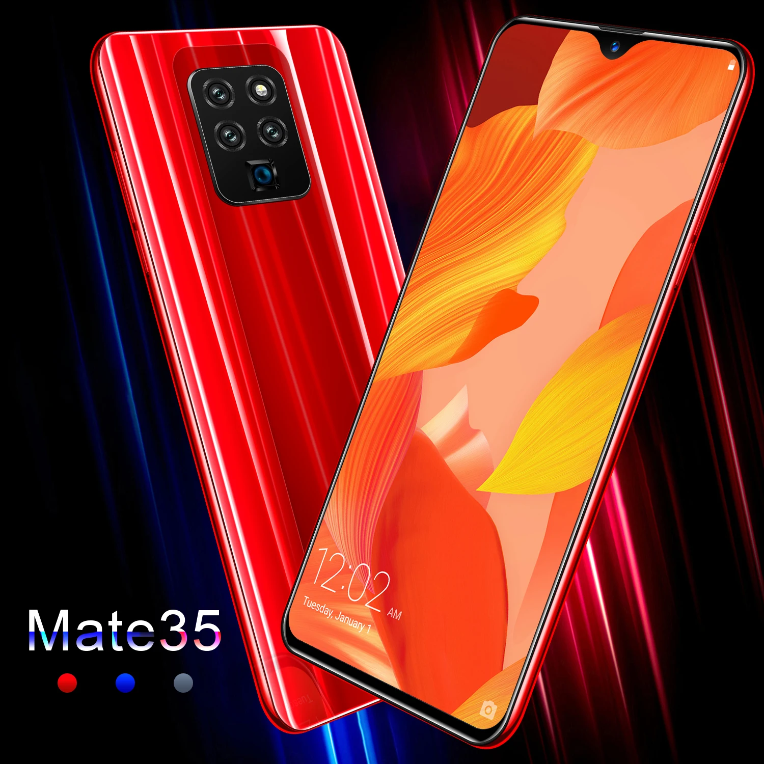 Cectdigi mate 35 3D стеклянная задняя крышка 5MP 2MP 6,3 дюймов 3000 мАч Android 5,1 2G+ 16GQuad core 2SIM Drop screen Face ID разблокировка телефона