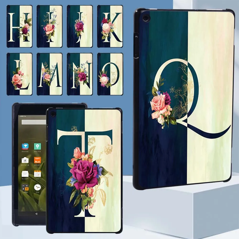 

For Amazon Fire 7 5th 7th 9th/HD 8/HD 10 Tablet Plastic for Fire HD 8/Plus 10th Gen 2020 Anti-fall Back Case + Free Stylus