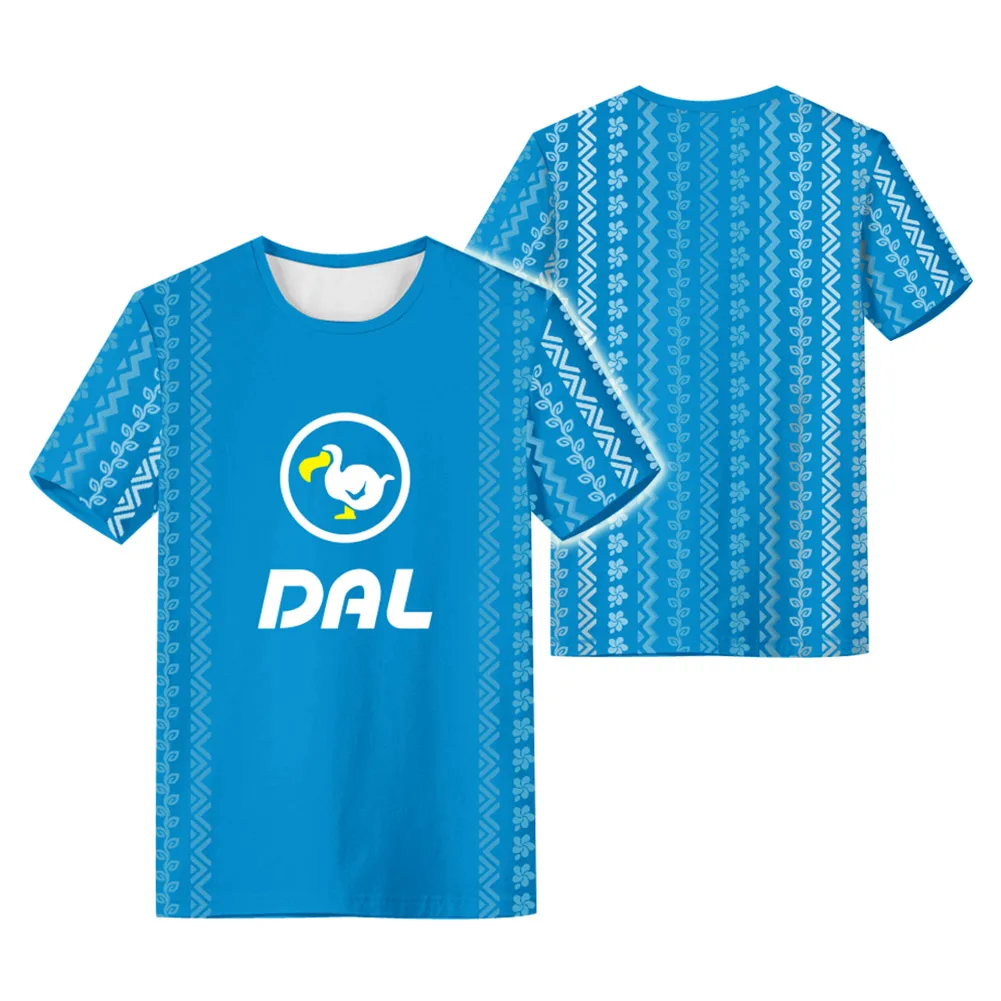 

Animal Cosplay Crossing Dodo Airlines 3D Print T Shirt Summer O Neck Casual Blue T Shirt Graphic Tee Crew Neck