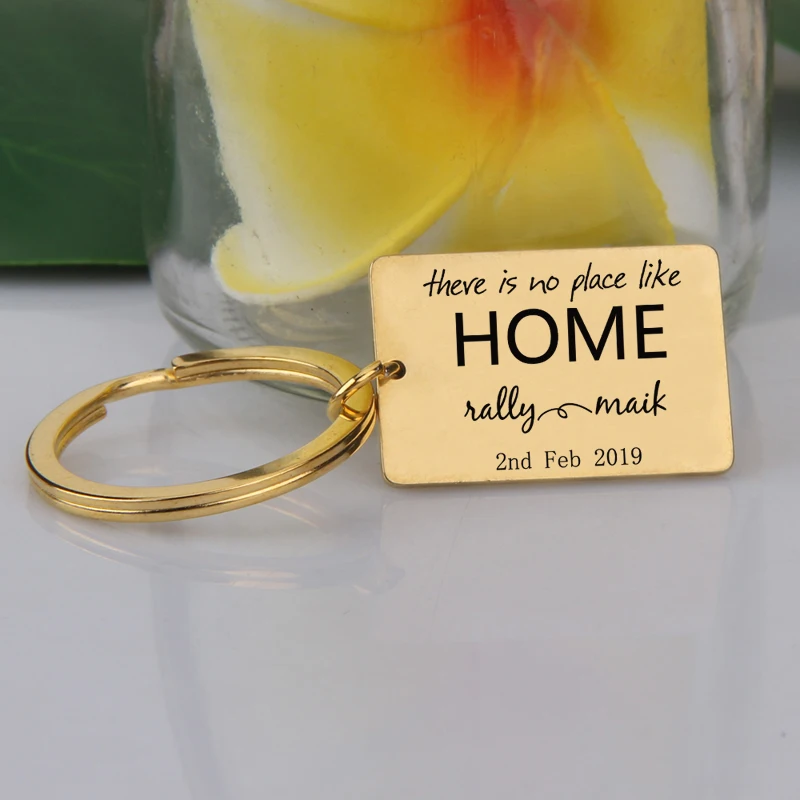 Брелок для ключей предупреждающий о том что нет места как дома настраиваемый