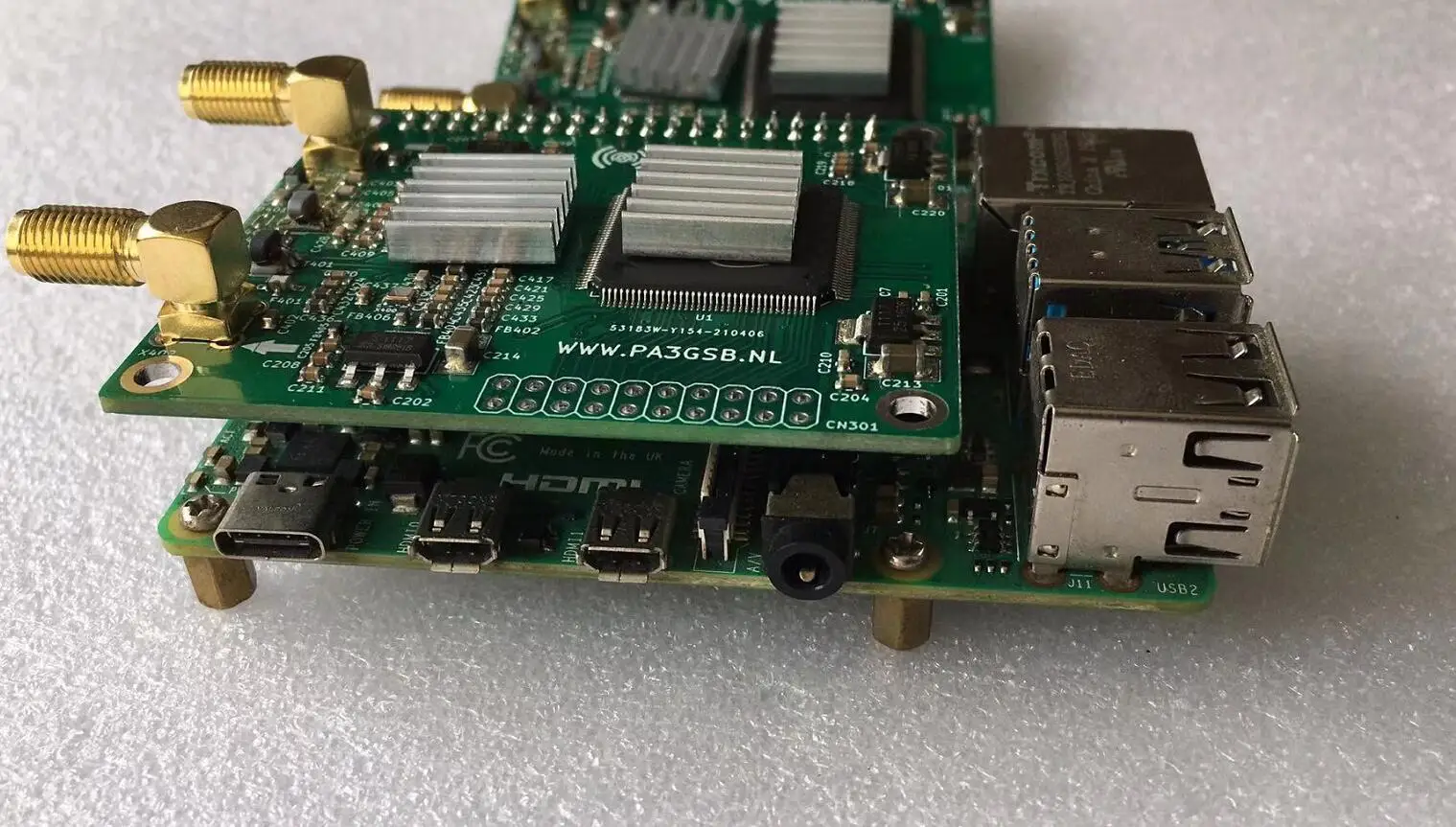 Новый программно определяемый радиоаналоговый AD9866 + 10CL025 модуль Radioberry для Raspberry pi4