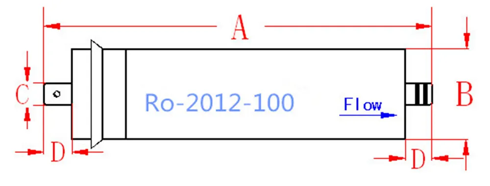 Очиститель воды 100gpd RO мембрана+ ULP1812-100 корпус фильтр обратного осмоса