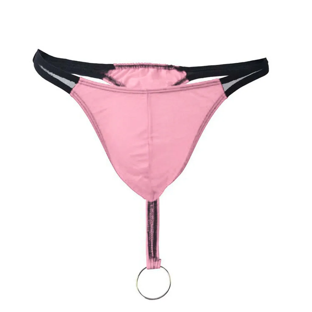 Стринги с металлическими кольцами брифы нижнее белье удобные дышащие Бесшовные