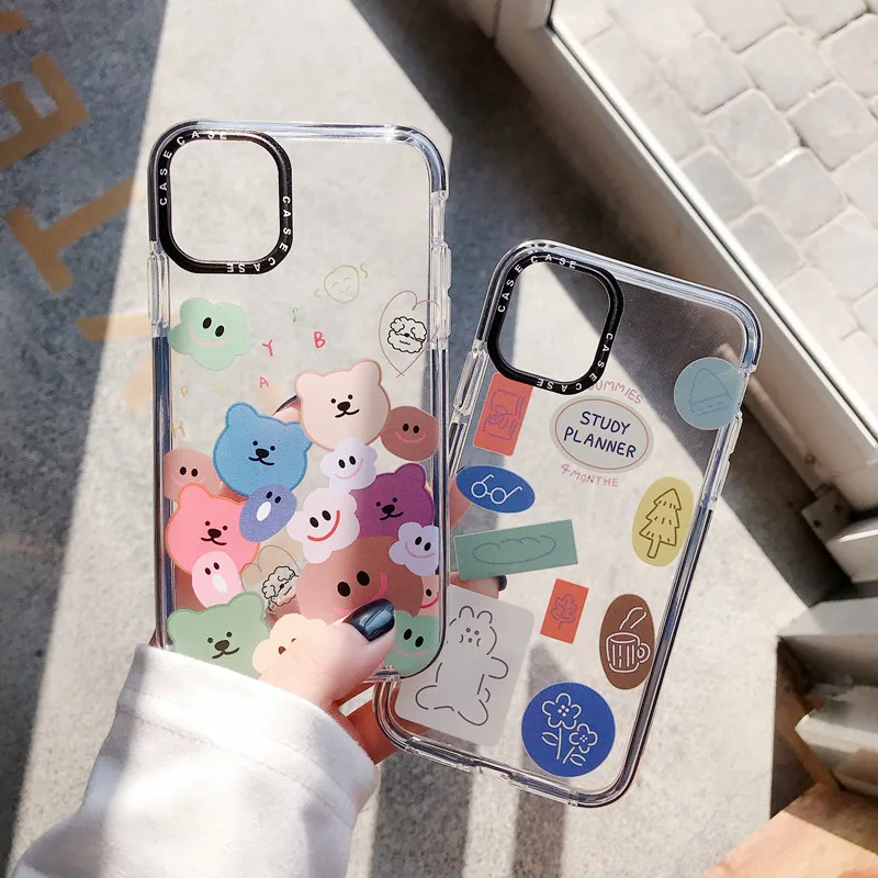 Модный двойной чехол XS XR с милым рисунком для iPhone 11 Pro MAX X 7 8 Plus полноразмерная