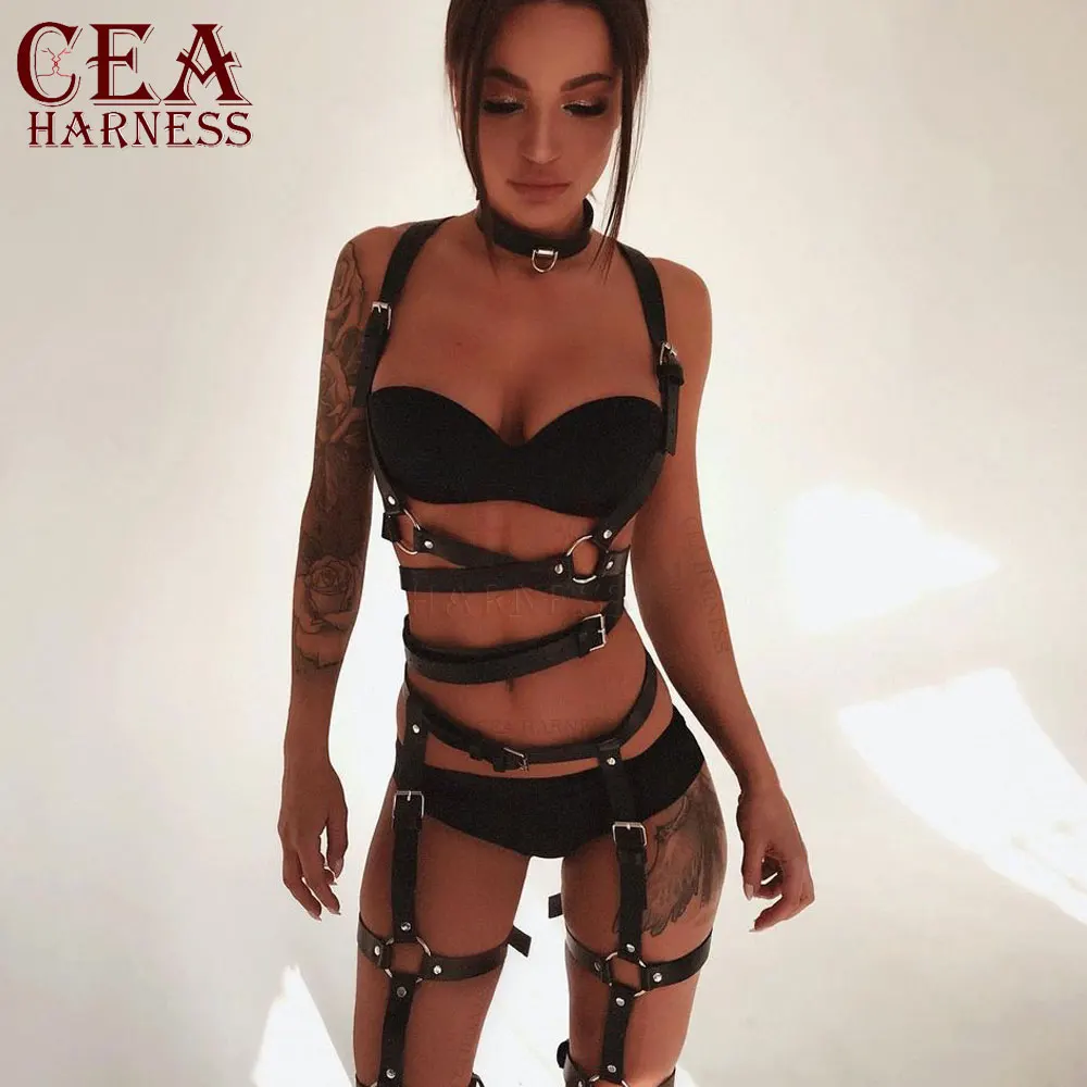 портупея женская пояс для чулок чулки с поясом комплект Женское Эротическое