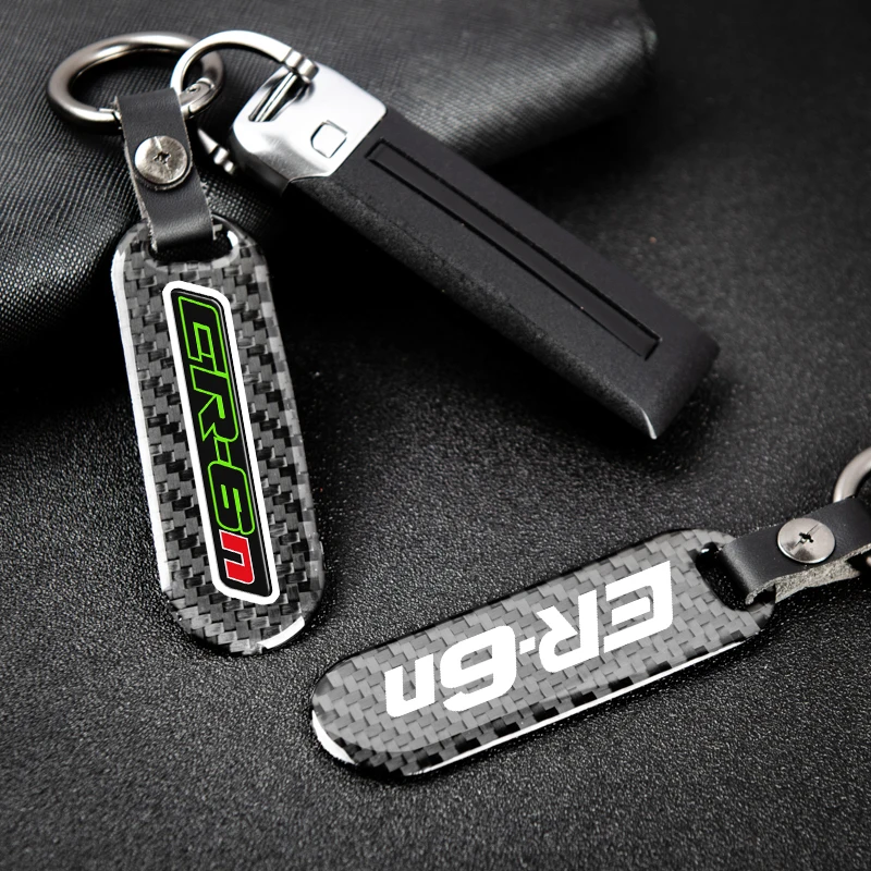

Motorcycle accessories support customized carbon fiber metal premium keychain for KAWASAKI ER6N ER6F ER-6N ER-6F 2006-2016