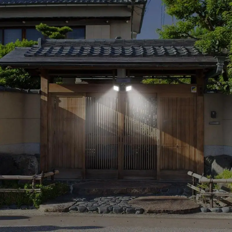 48 светодиодов s двойная головка солнечный свет радар датчик точечный светильник