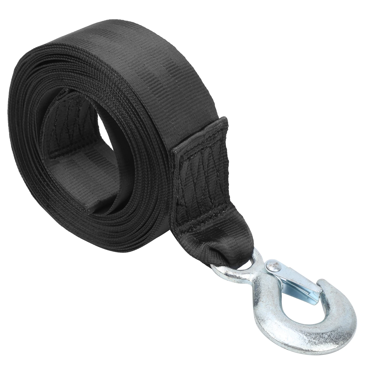 

Trailer Winch Belt 6M High Strength Polyester Trailer Belt Marine Winch Change Tape Heavy Hook Safety Belt