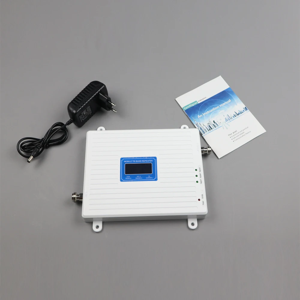 

ZQTMAX GSM Repeater 3g 4g Booster 900 2100 2600 Cell Phone Signal Booster LTE Data Amplifier with indoor outdoor antenna