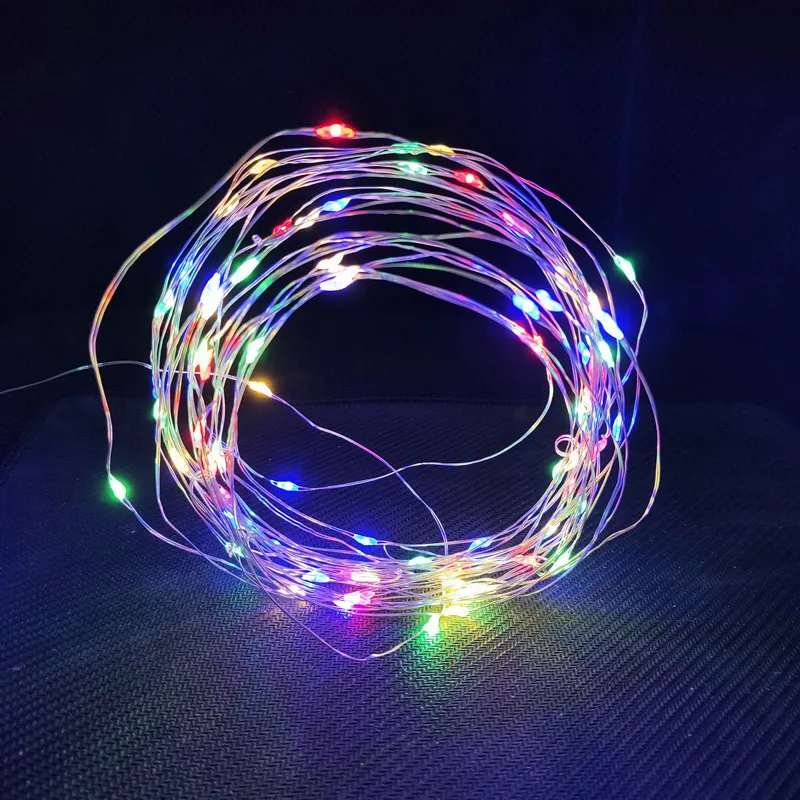 Рождественские украшения для дома гирлянда Сказочный струнный светильник