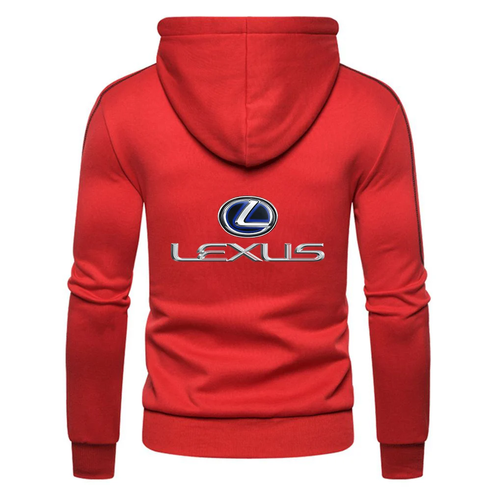 

Unisex Lexus Zipper Brand Hoodies Men Fitness Sweatshirts Solid Color England Muscle Sportswear Coat