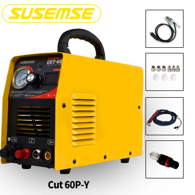

Воздушный плазменный резак Susemse CUT60Pi, пилотная дуга, низкочастотный IGBT, ЧПУ, плазменная режущая машина, дуга для различных металлов