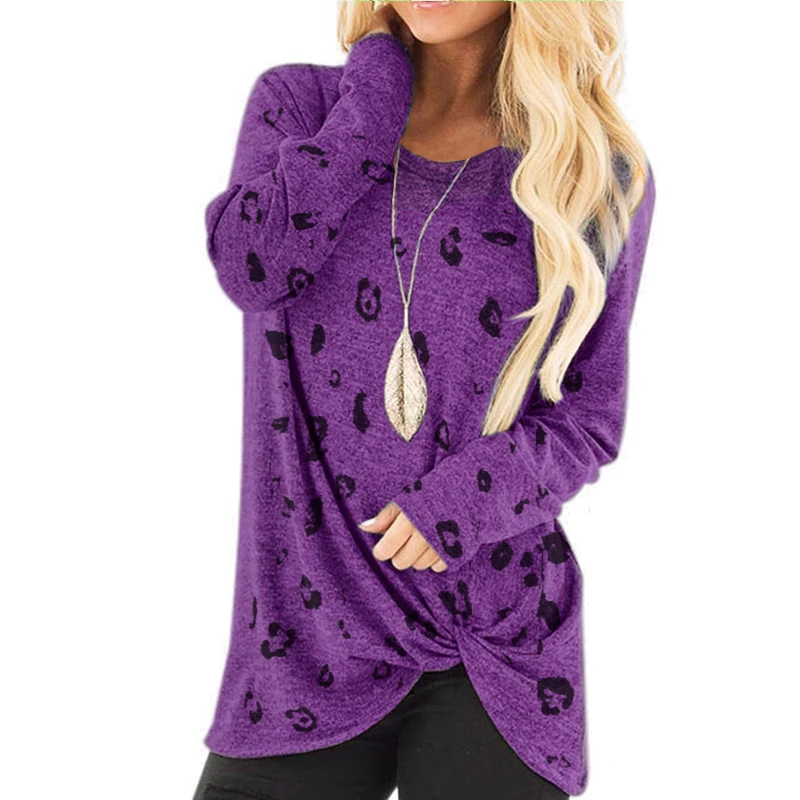 

2021 Autumn Women Causal T-shirt Flower Print O-neck Long Sleeve Fashion Ladies Sweetshirt Female Loose Costume