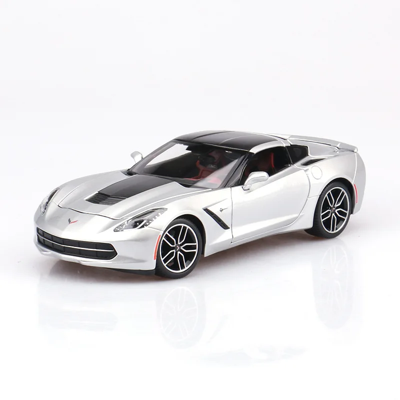 1:18 высококлассная модель автомобиля из сплава 2014 Chevrolet Corvette в твердой обложке для